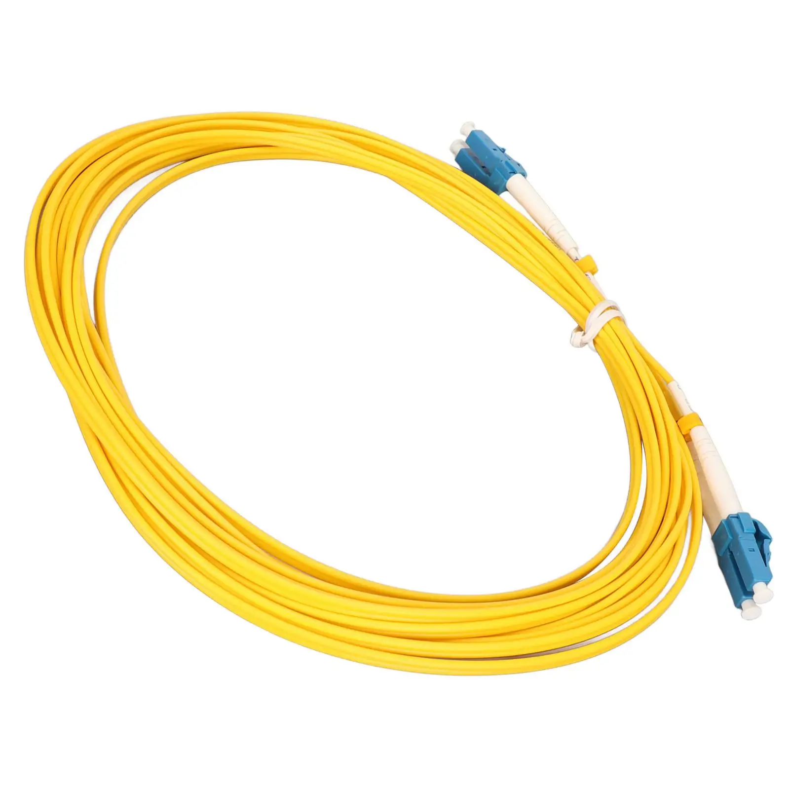 Eco-Friendly 5.5yd LC to LC Duplex  Optic Patch Cord | Durable PVC Cable for High-Speed Connectivity