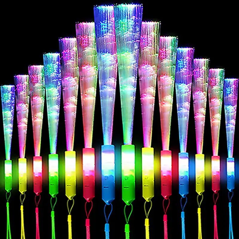 5/10PCS Color Optical Fiber Fluorescent Toy Kids Birthday Party Gifts Night Light Props Performance Festival Wedding Decorations