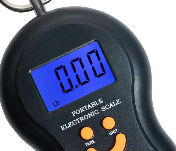 Electronic 50Kg 10g Hanging LCD Digital Scale Fishing Weights Pocket Luggage Scale laboratory teaching+2 AAA Battery