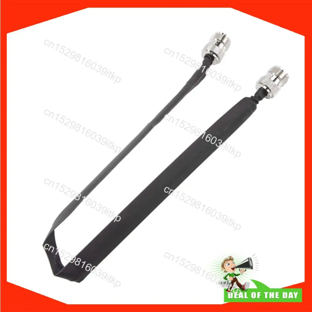 8월형 도어/창문 통과형 평면 RF 동축 케이블 SO239 UHF 암-암 50옴 RF 동축 피그테일 연장 코드