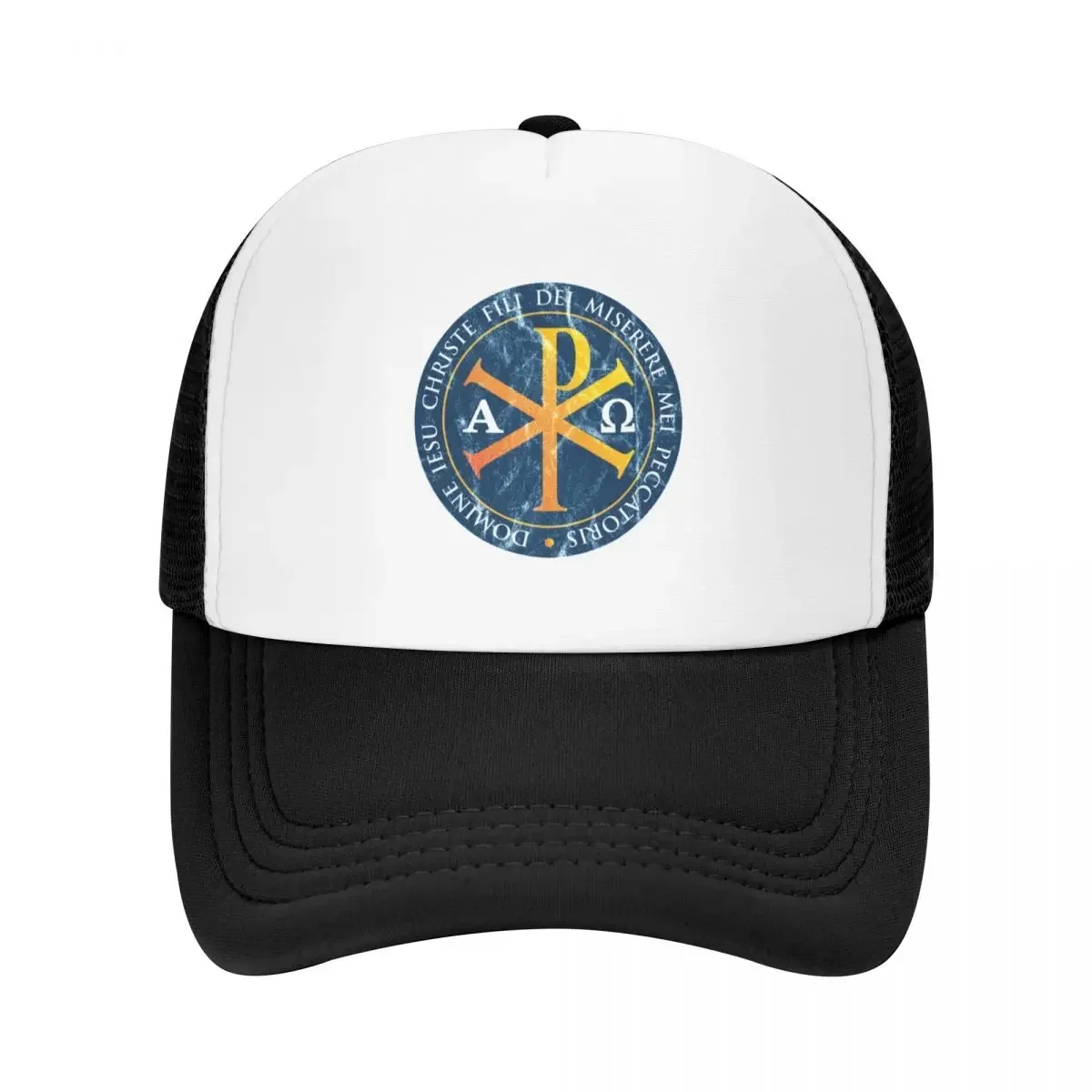 chirho, chi rho, christogram, jesus, IESU, CHRISTE, gifts for catholics, Christian Gifts, cross, Baseball Cap