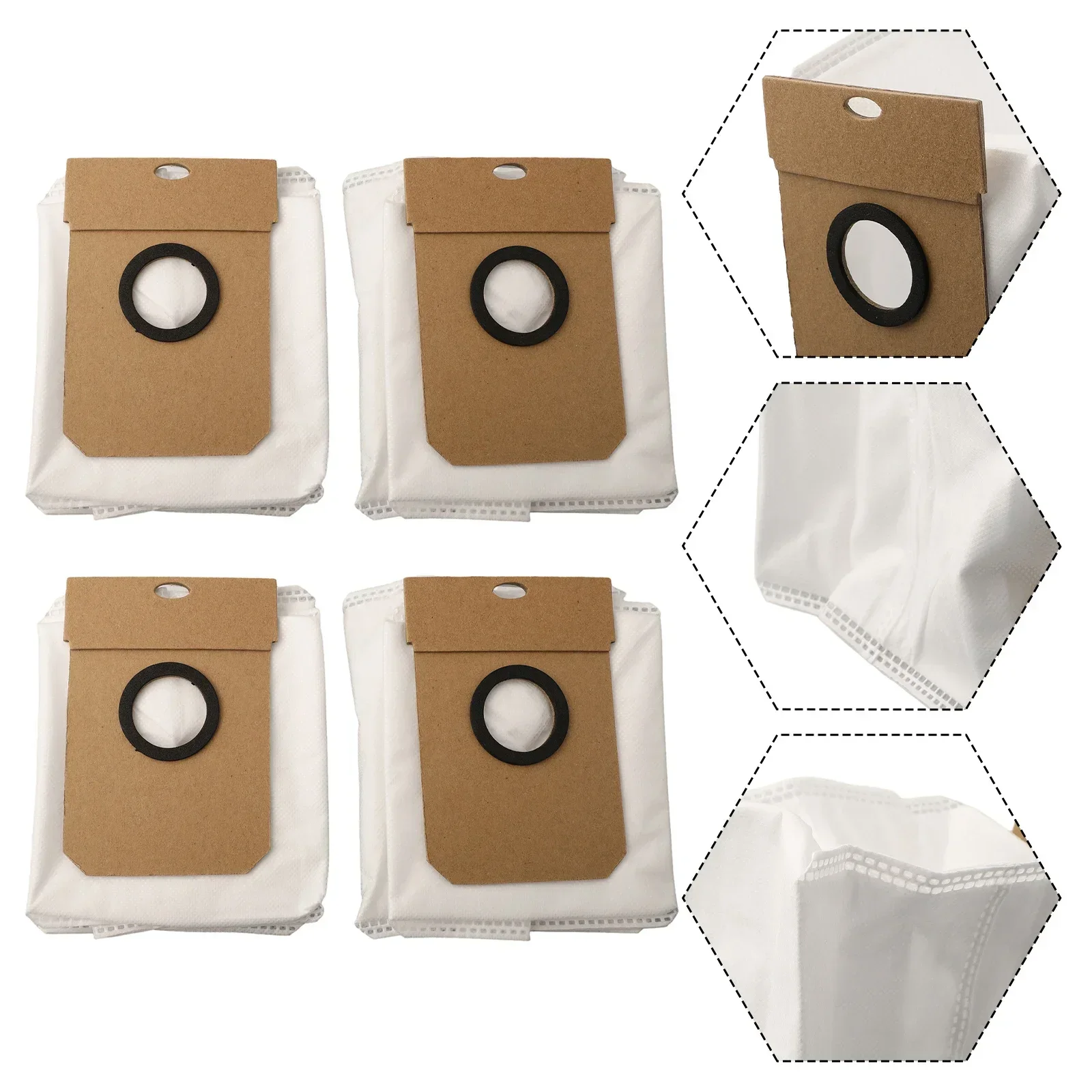 4/10pc Reusable Dust Bags Set For Cecotec For Conga 11090 Vacuum Cleaner Parts Dust Collect Bags Household Sweeper Cleaning Tool
