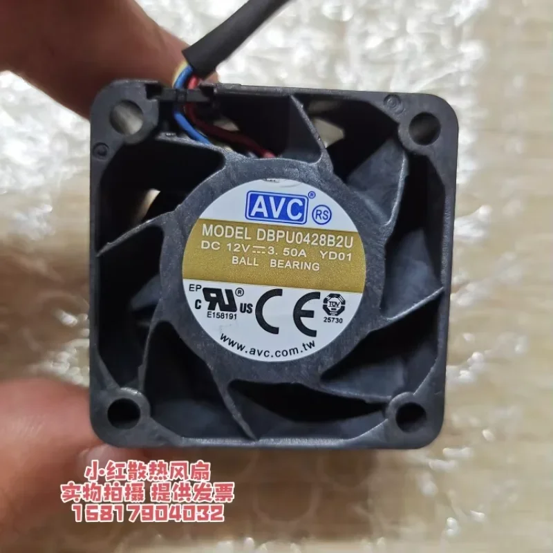

Ltsf For AVC DBPU0428B2U DC 12V 3.50A 40x40x28mm 4-Wire Server Cooling Fan 4cm