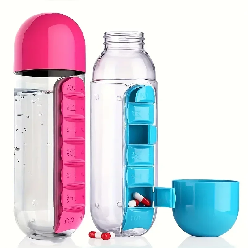 Water Bottle with Built-In Pill Box 3