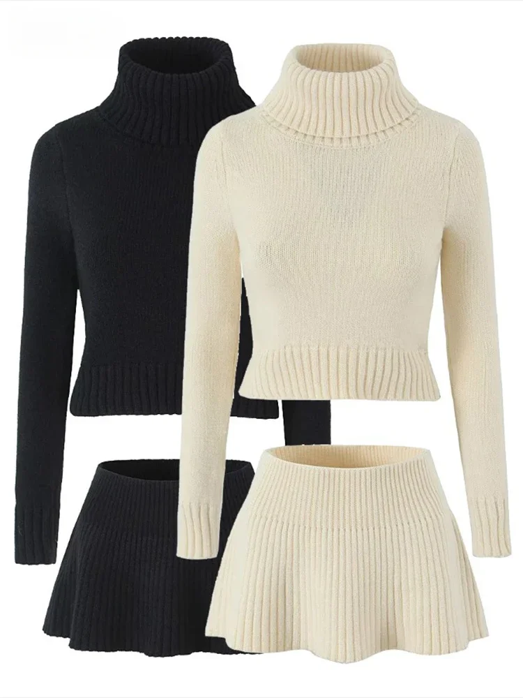 

Boho Inspired high neck long sleeve sweater women rib knitted weaters Jumpers women white autumn winter sexy women tops warm