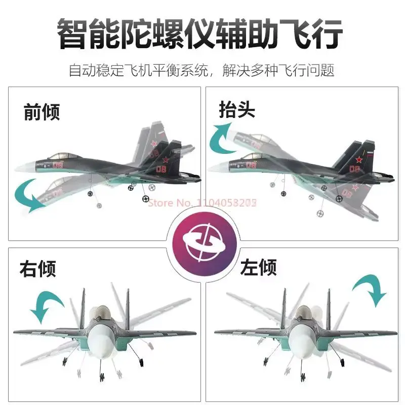 Vierkanaals Su-35 Qf009 Jager Vaste Vleugel Schuim Vliegtuig Elektrisch Model Zweefvliegtuig Beginner Afstandsbediening Vliegtuig Kids Geschenken