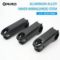 RIRO Inner Wiring Bicycle Stem 3D Forging Bike Handlebar Stem 10 Degree 80mm 90mm 100mm Bike Table Bicycle Bridge MTB Power