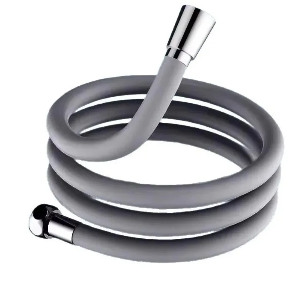 

New for Explosion Proof Anti Winding Shower Head Hose Used High Toughness Design Bathroom Silicone Shower Tube Bend