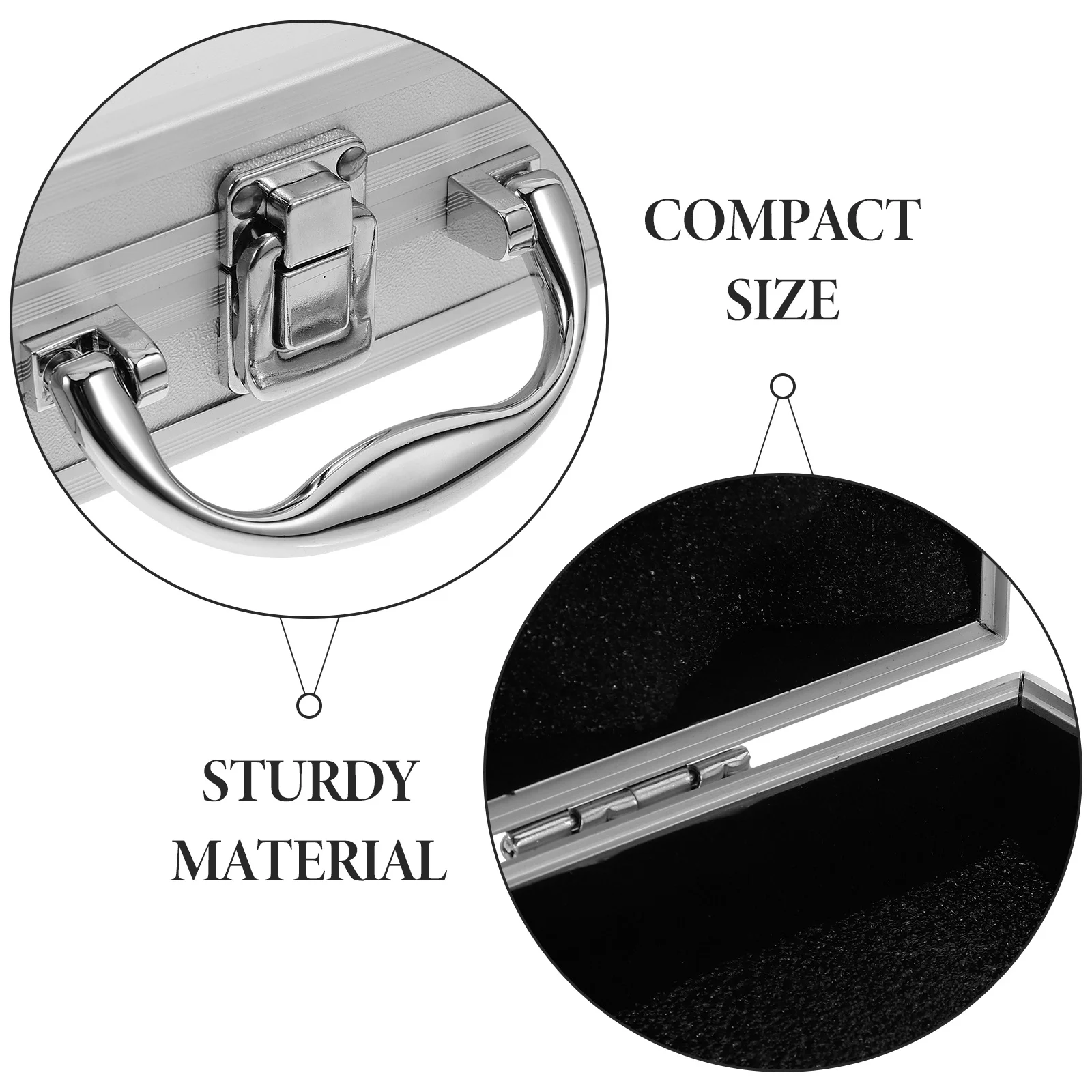 Ящик для инструментов из алюминиевого сплава, легкий портативный ящик для хранения инструментов, металлический корпус небольшой емкости для органайзера аксессуаров для рукоделия