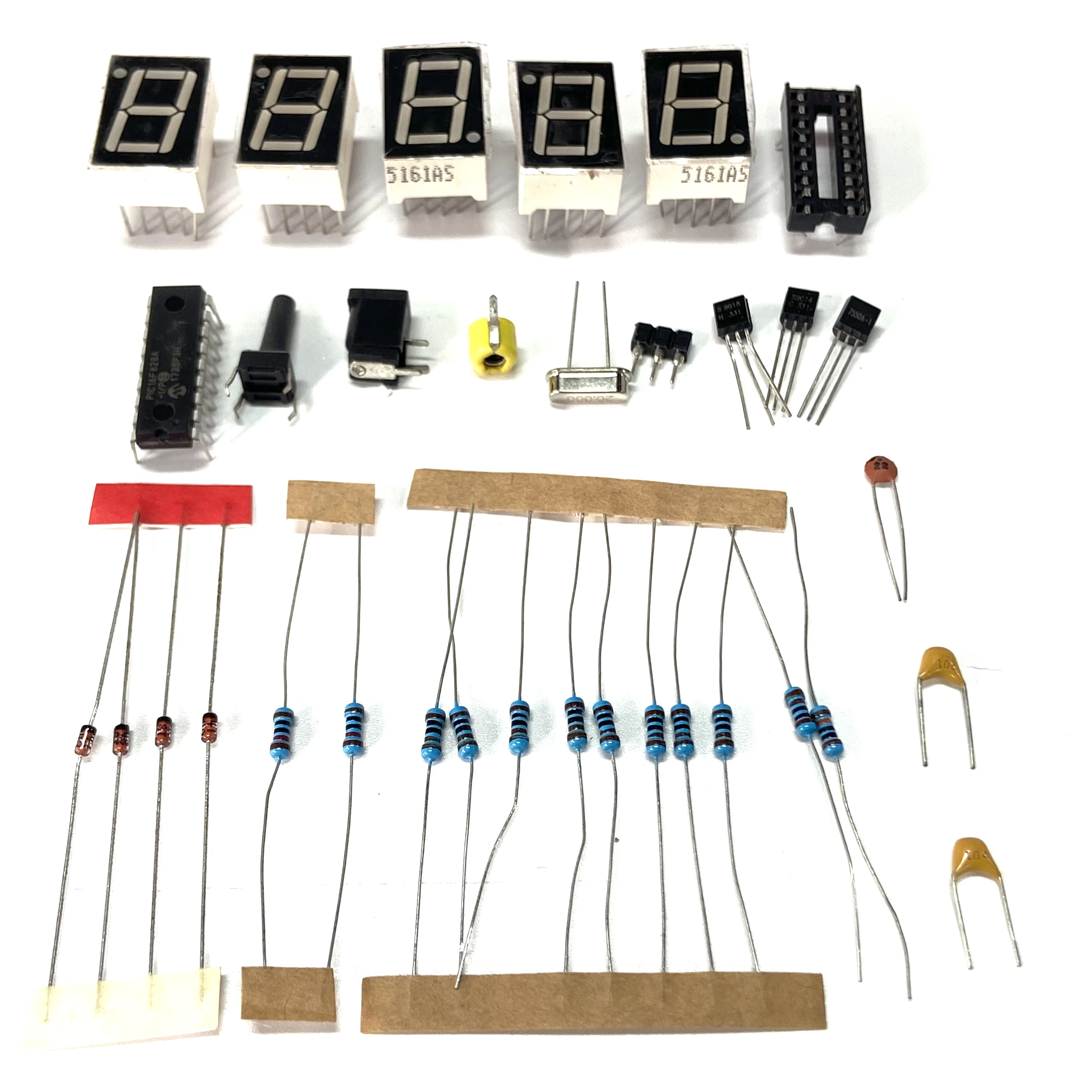 DIY kit 1Hz-50MHz Frequency Meter Crystal measurement Frequency measurement 5-digit digital tube display DIY kit