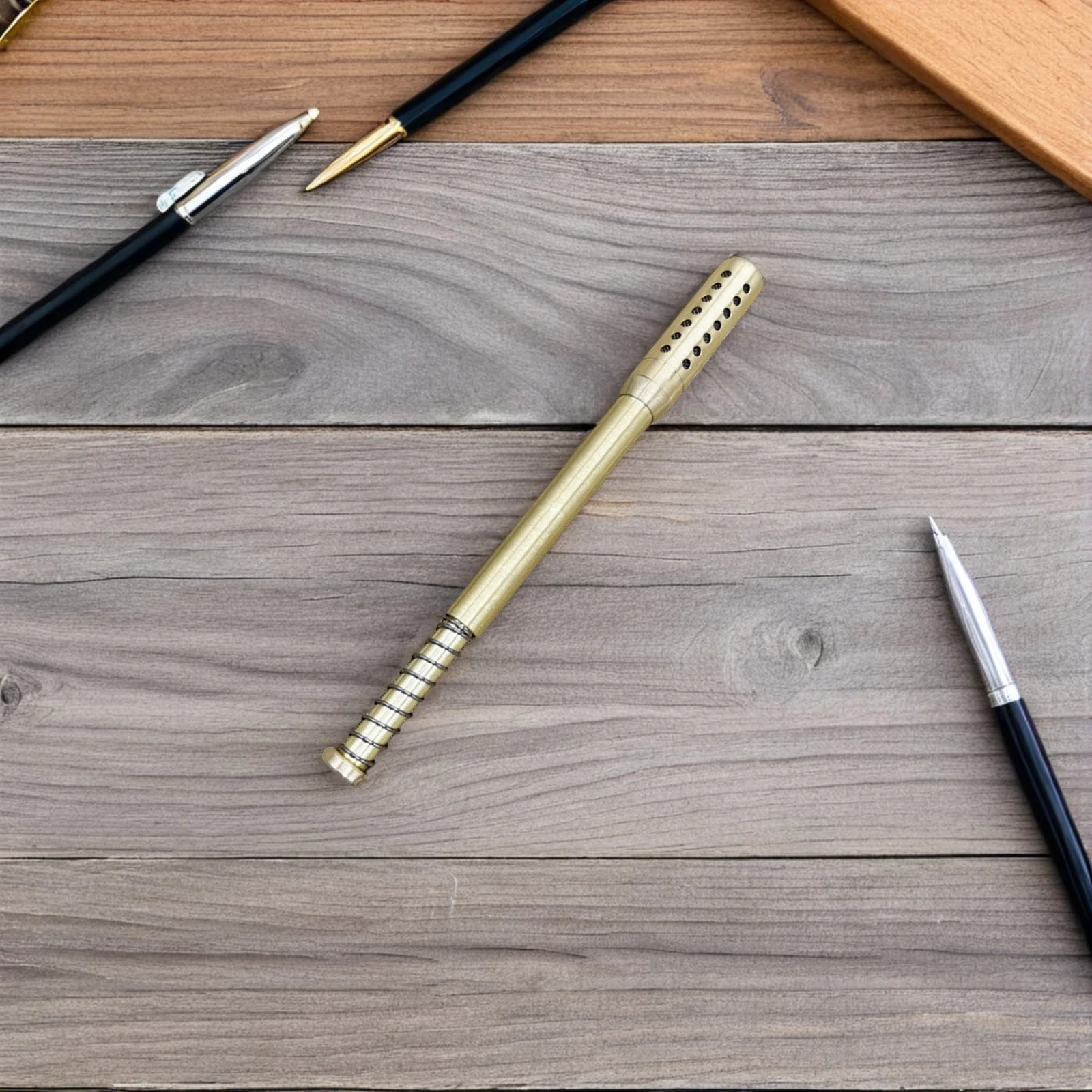 再利用可能な灸棒ポータブル灸ホルダー真鍮マッサージツールボディリラクゼーションサロン用品燻蒸療法