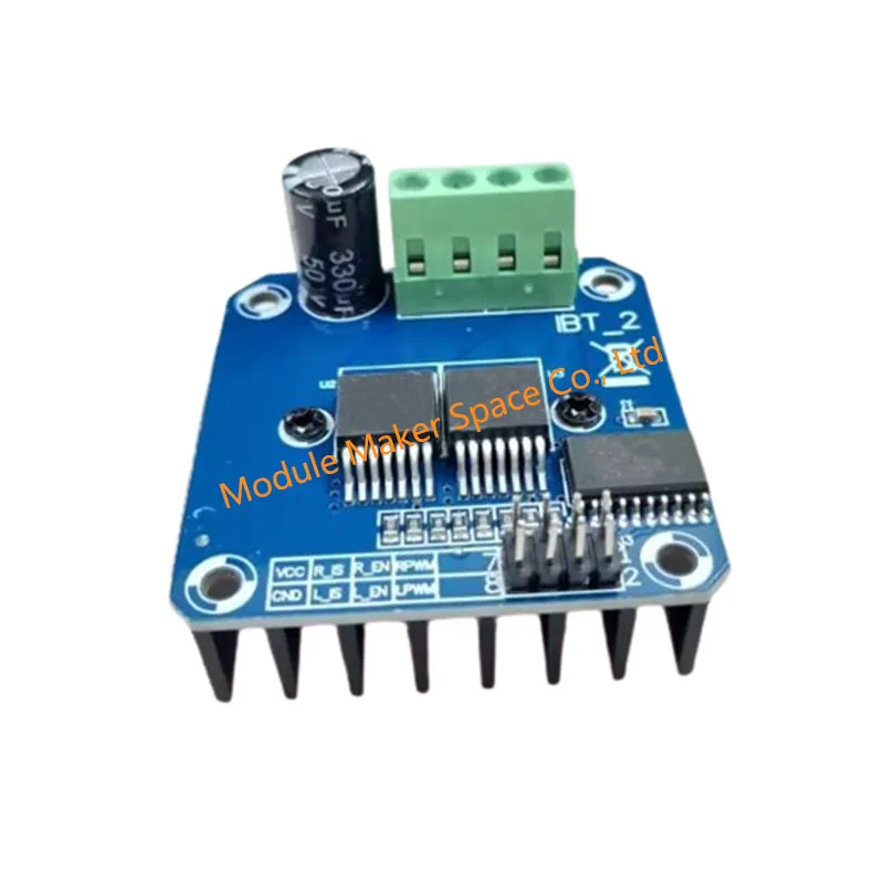 BTS7960 43A H-bridge وحدة تشغيل محرك عالي الطاقة عالية الطاقة محرك السيارة الذكي أشباه الموصلات التبريد