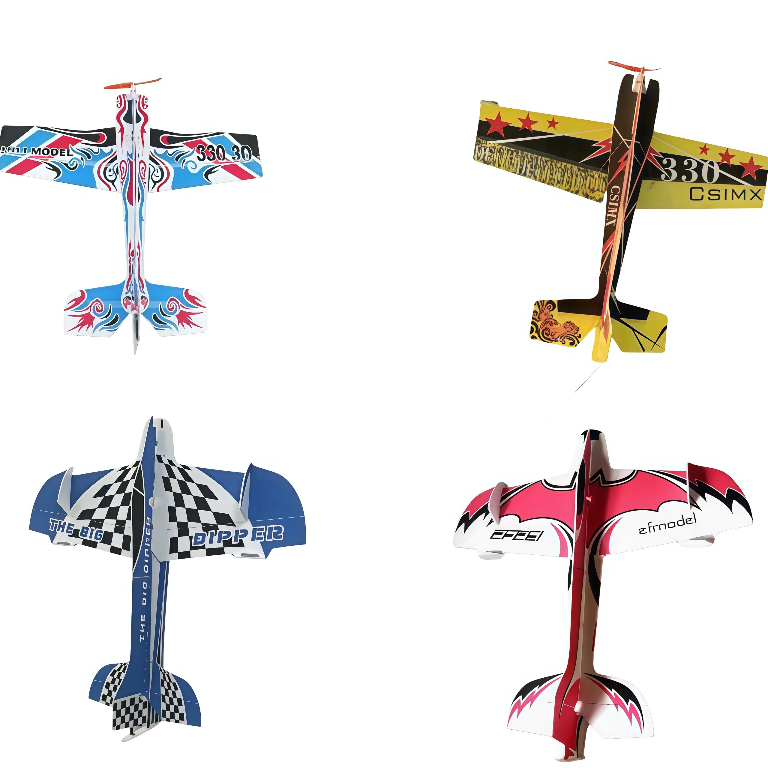 مدرب المؤثرات الخاصة ثلاثي الأبعاد من ميركوري 330، لوحة سحرية، نموذج مقاوم للتصادم، طائرة ثابتة بجناح يتم التحكم فيها عن بعد