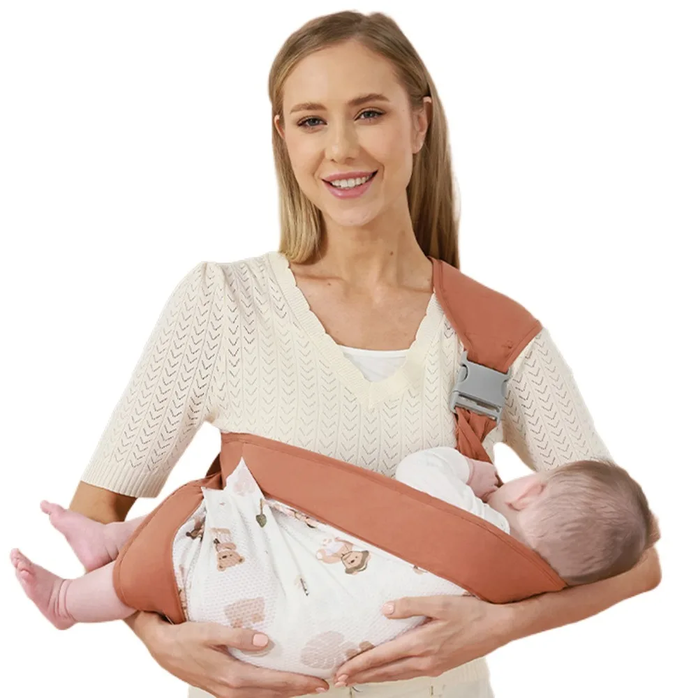 

Breathable Baby Wrap Carrier Infant Kangaroo Bag Mesh Infant Backpacks Horizontal Holding Type Newborn Front Holding