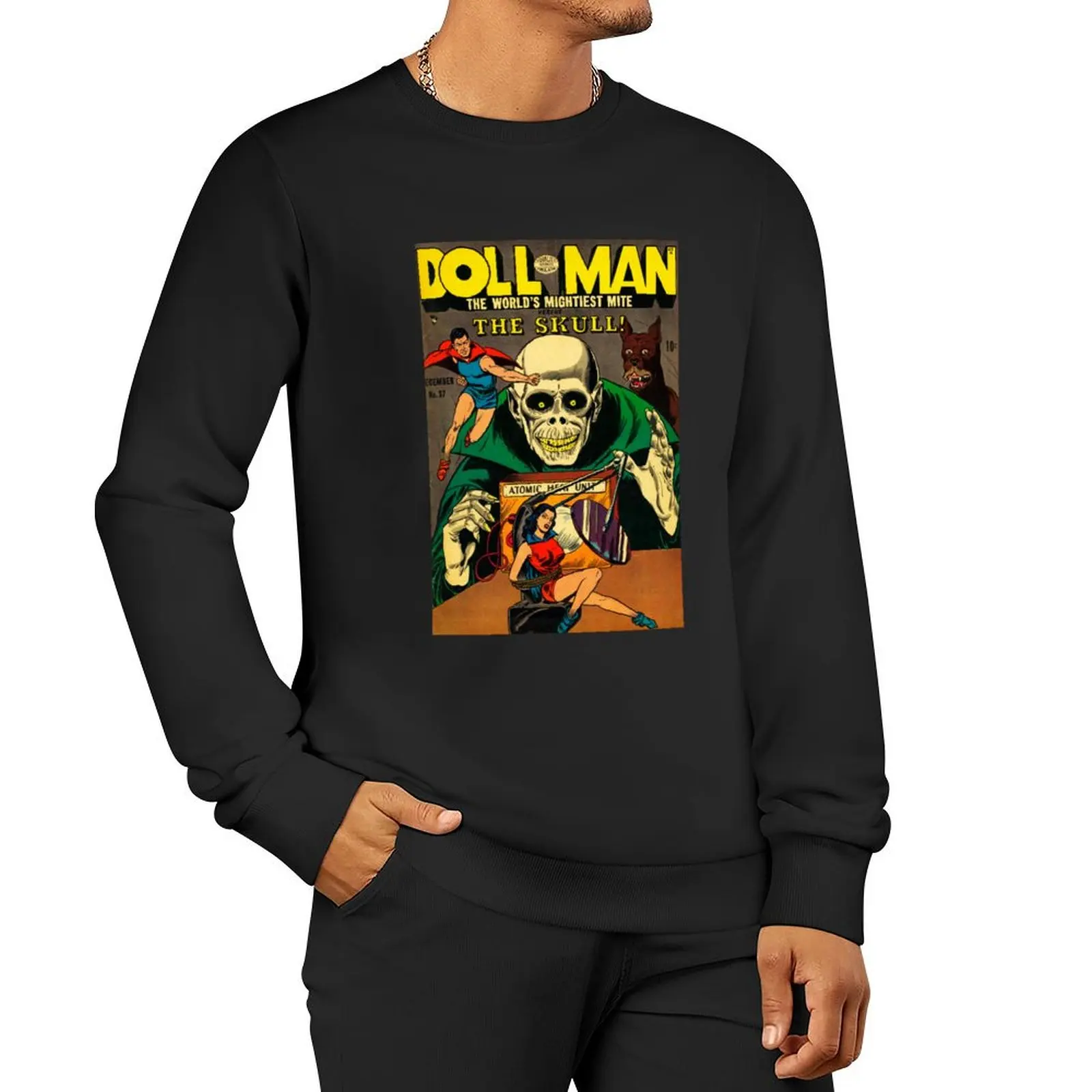 

DOLL MAN #37 PRECODE COMIC COVER Pullover Hoodie korean style clothes autumn clothes men's winter sweater autumn sweatshirt