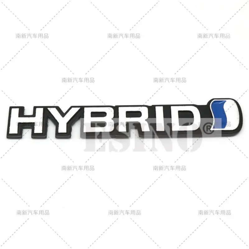 Car Styling 3D Hybrid Aluminum Alloy Trunk Badge Adhesive Emblem Rear Body Tailgate Badge for Toyota Camry Highlander Corolla
