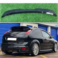 Car Rear Roof Lip Spoiler For FORD FOCUS MK2 ST 2004-2011 Black/Carbon Fiber Look Car Rear Trunk Boot Wing Lip