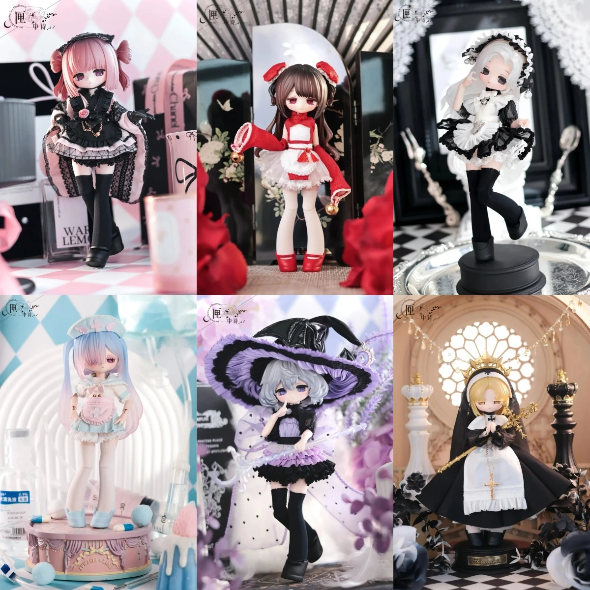 

Подлинная асимptomatic Series 1/12 Bjd Joint Mobility слепая коробка Mystery Box игрушки милые экшн-фигурки аниме коллекция орнаментов