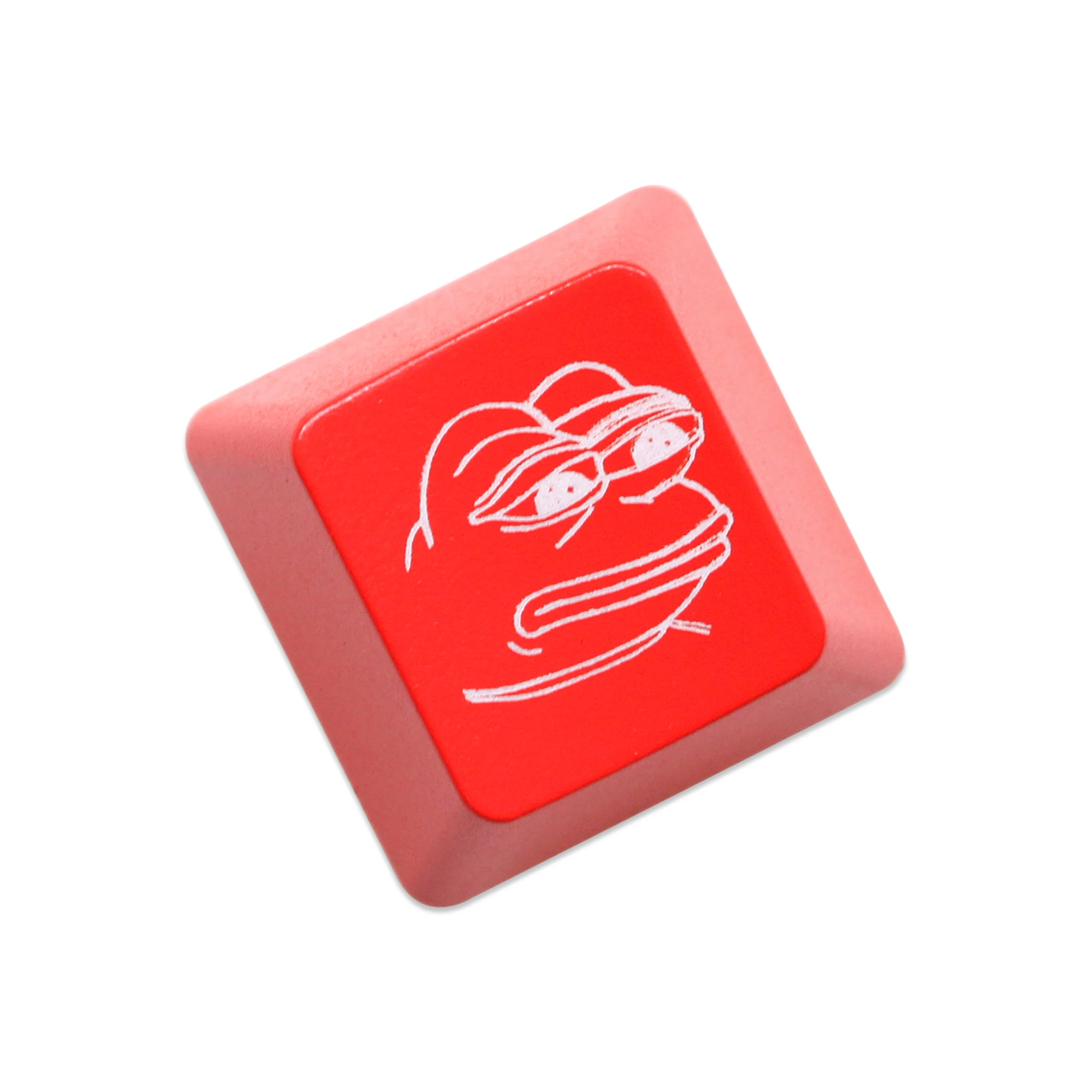 Novelty Shine Through Keycaps ABS Etched back lit black red r1 ESC Sad Frog THX meme Internet Trends