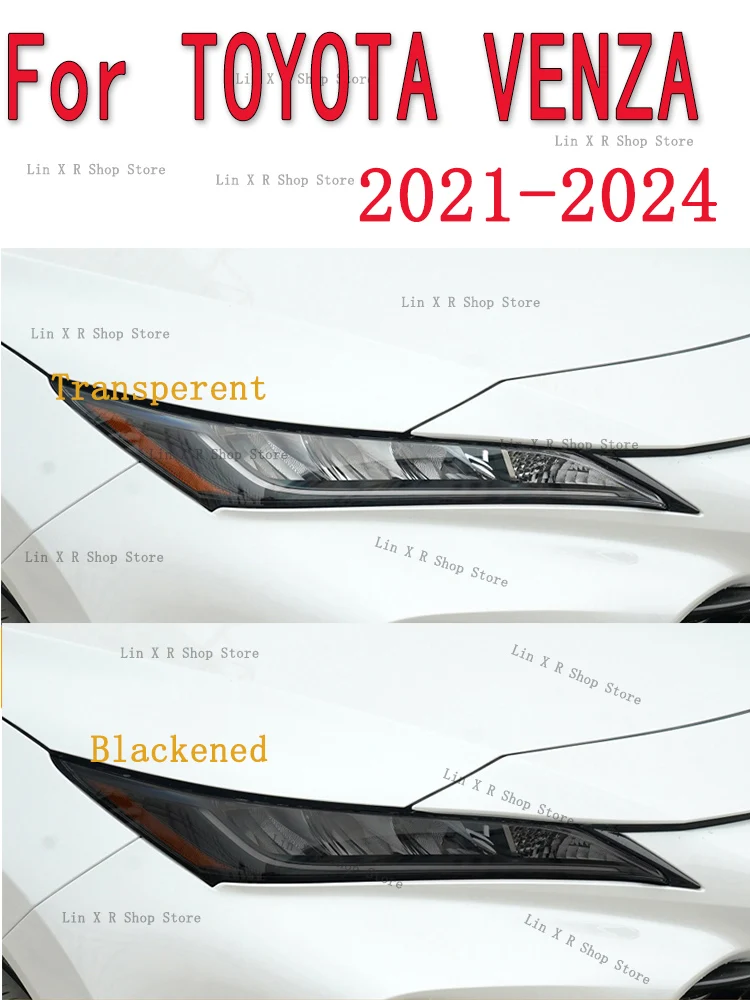 

For TOYOTA VENZA 2021-2024 Car Exterior Headlight Anti-scratch Front Lamp Tint TPU Protective Film Cover Repair Accessories