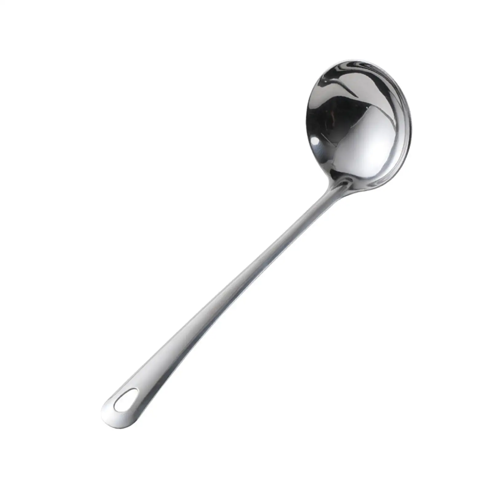 Soup Ladle Spoon Stainless Steel Long Handle Serving Spoon for Salad Dressing Gravy Sauces Pancake Batter Home