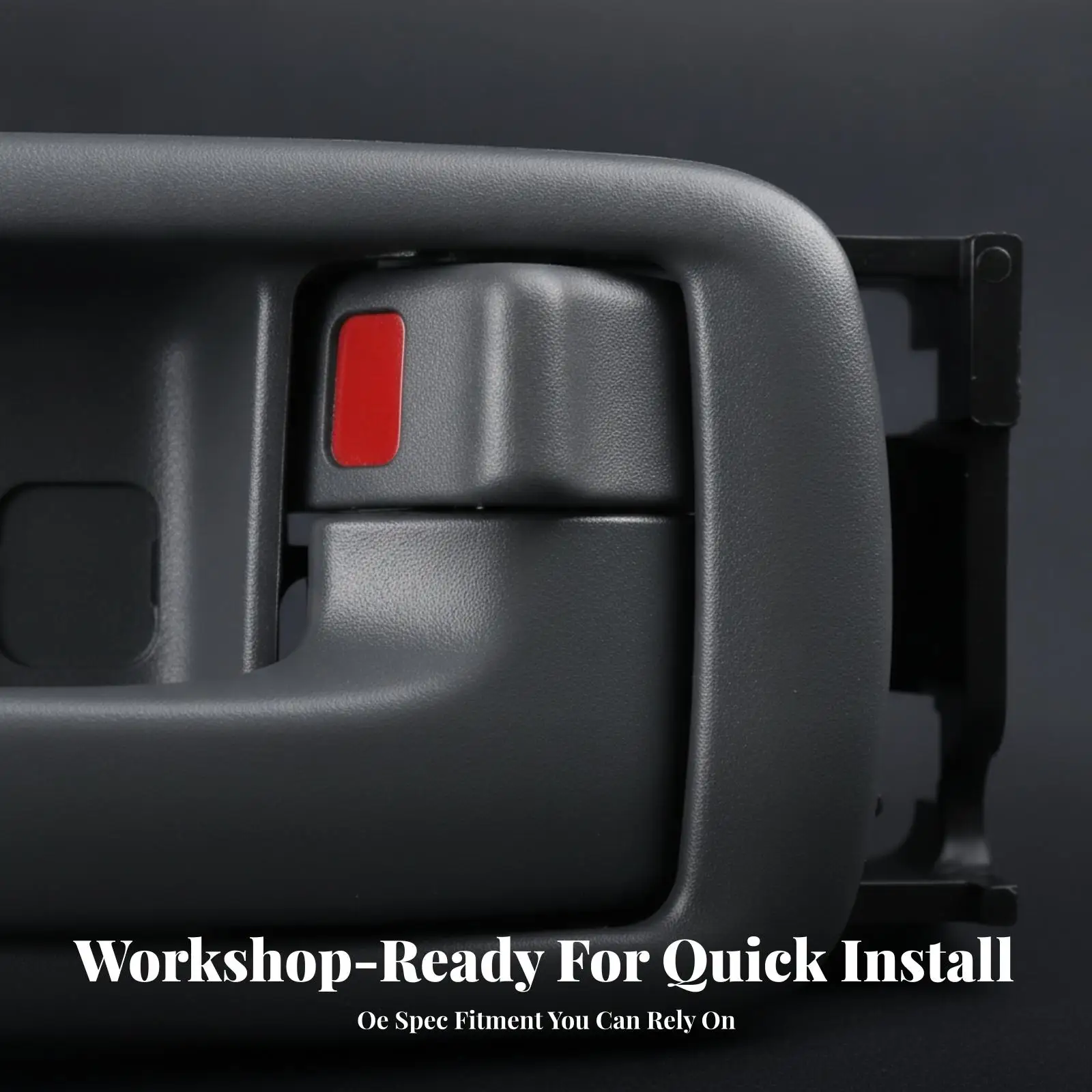 Compact Interior Door Handle | Molded Recessed Grip, Car Door Pull Handle with