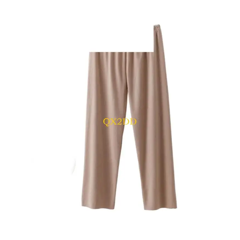 ملابس منزلية مرنة للحمل من الأكريليك QX2D، تصميم سهل العناية، سروال ضيق مريح