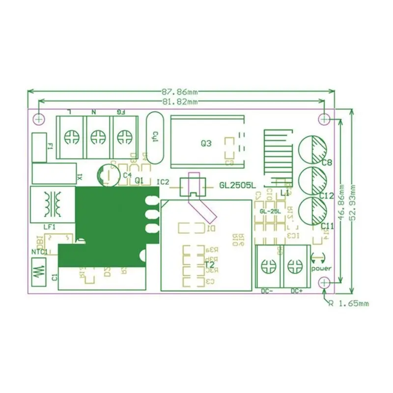 A13E-Power Module Voltage Regulator Switch 220V To 5V 10A 1PCS Power Board AC To DC Output Bare Board