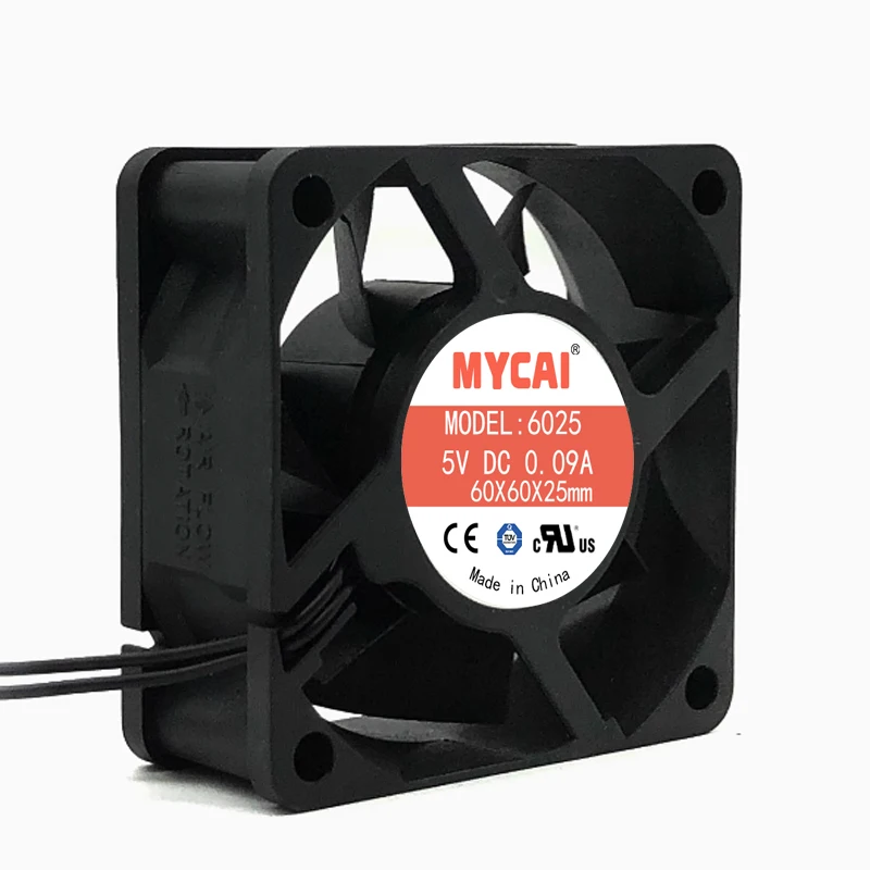 6 см бесшумный 6025 5 в 12 В 24 в преобразователь питания Корпус Вентилятор охлаждения