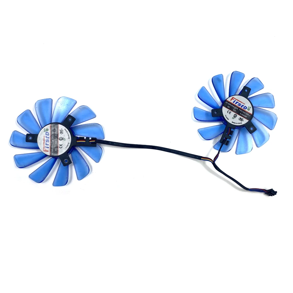 Cooling Fan 2PCS 85MM 4PIN FDC10U12S9-C 0.45A RX 570 IceQ X² GPU FAN For HIS RX 570 IceQ X² OC 4GB Graphics card Fan Replacement