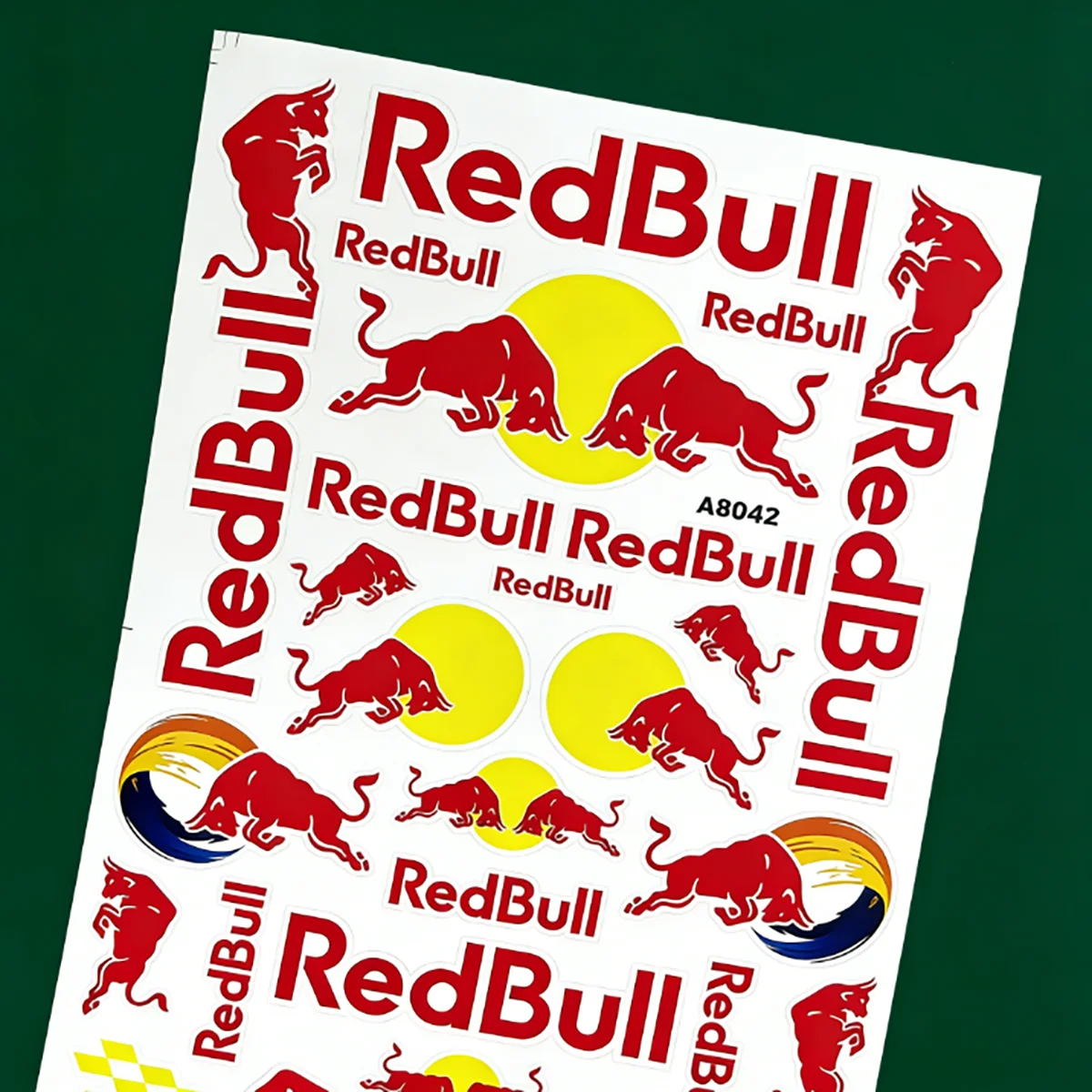 

Red Bull Anti Scratch Waterproof Motorcycle Sticker UV Resistant Motorbike Fuel Tank Decal