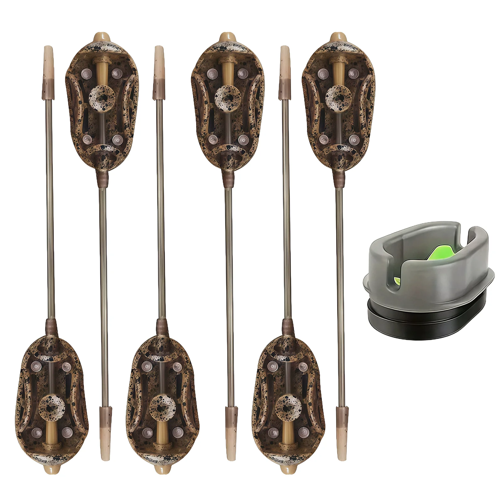 

1 шт./2 шт./3 шт./5 шт. кормушки для карпа, кормушки для защиты от запутывания с длинной подачей, быстрая смена веса, от 20 г до 60 г (5 размеров)