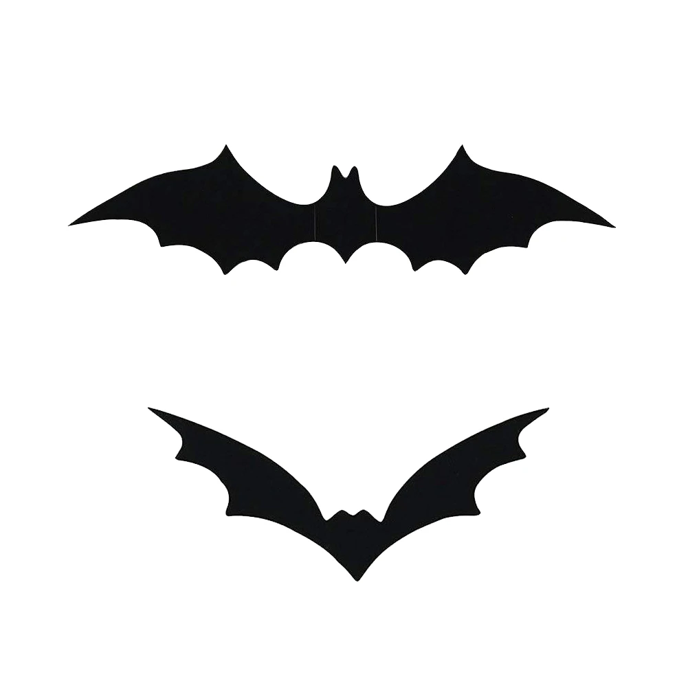 12/60Pcs 3D Bat Wall Sticker Scary Halloween Home Decoration Window Decals Easy To Install PVC Removable Scary 12/60Pcs