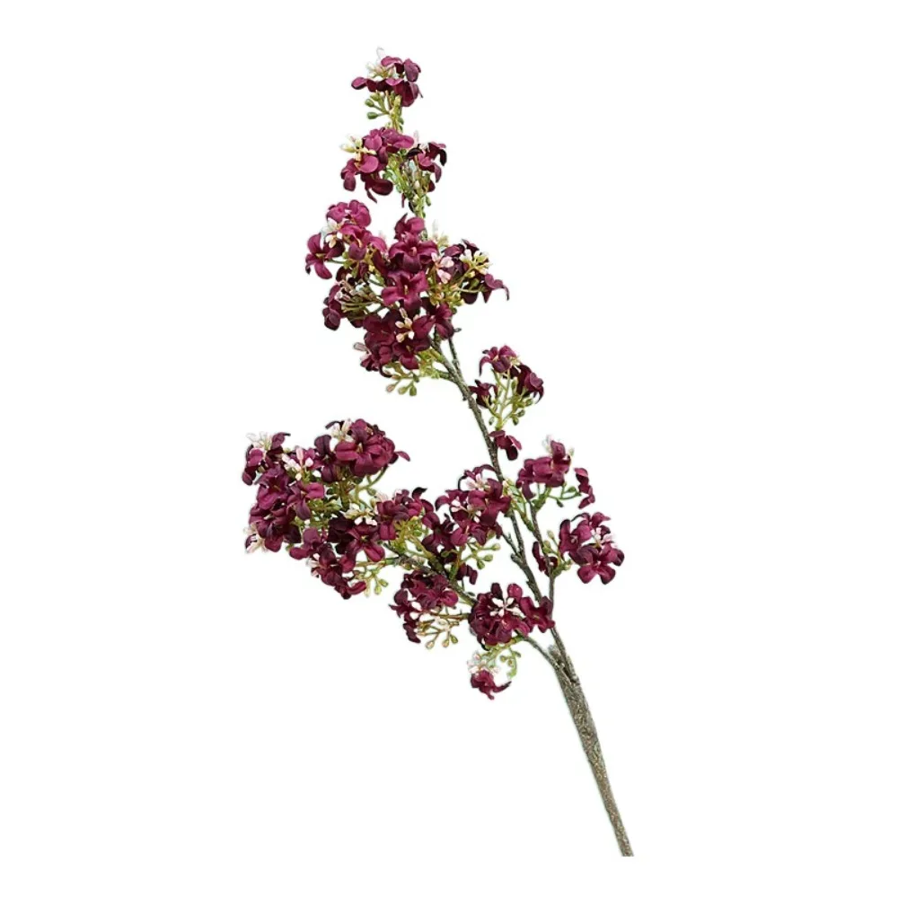 

Retro Artificial Thyme Flower Plastic Realistic Thyme Flower Branch Luxury Elegant Fake Flower Living Room Decor