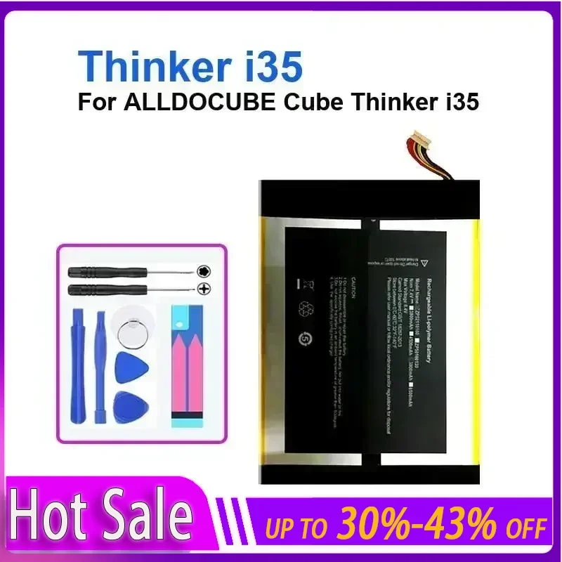 

Tablet Battery 5000mAh For ALLDOCUBE Cube Thinker i35 Tablet PC Thinker i35 long-lasting and replaceable battery