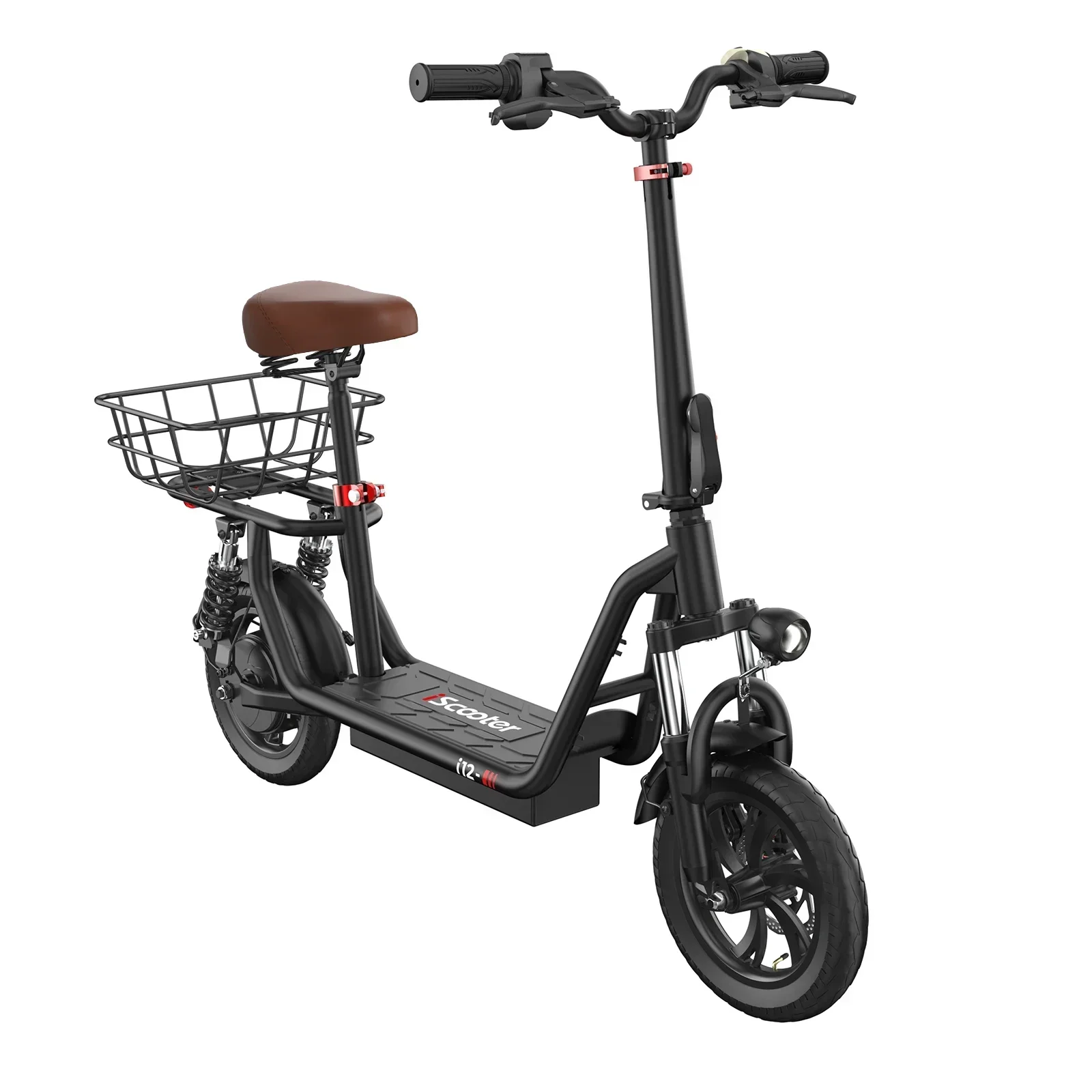 iScooter i12 500W Electric Scooter With Seat Carry Basket