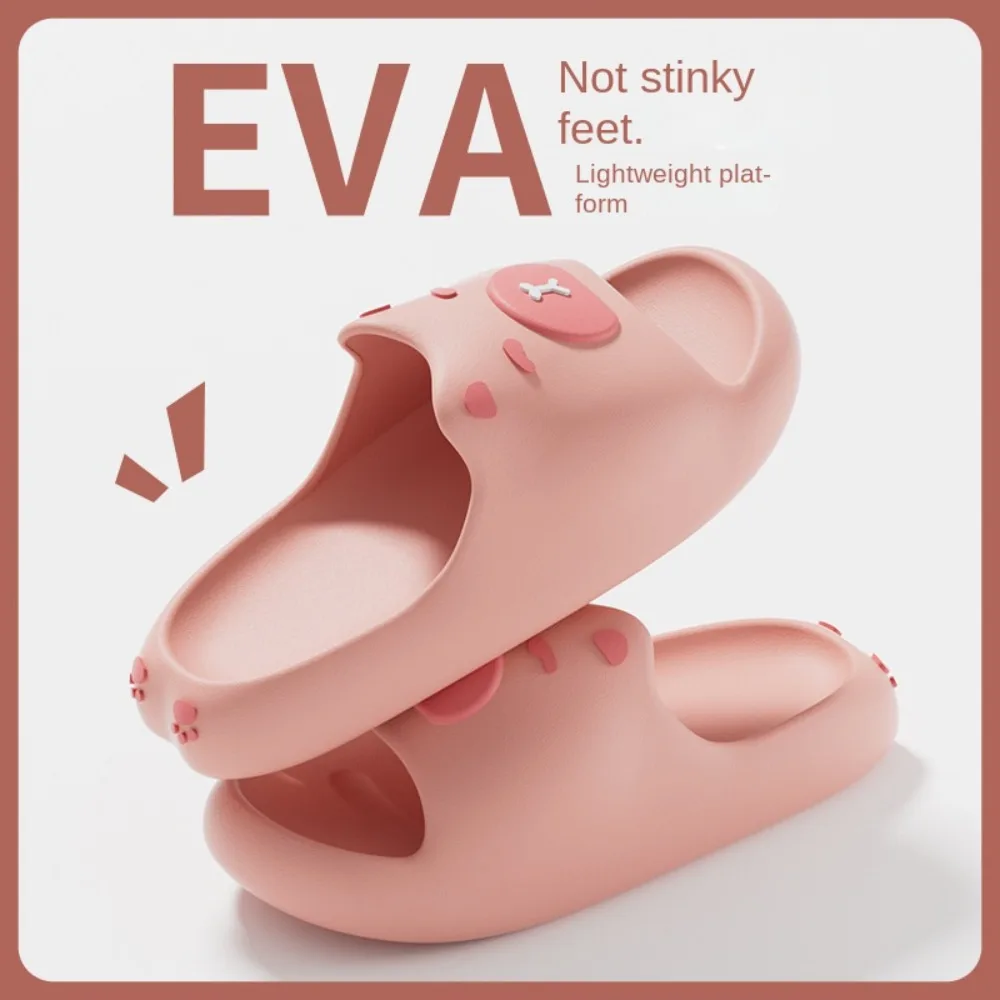 الإبداعية Kawaii كابيبارا النعال إيفا المضادة للانزلاق الصنادل الداخلية سميكة الكرتون سميكة وحيد النعال زوجين