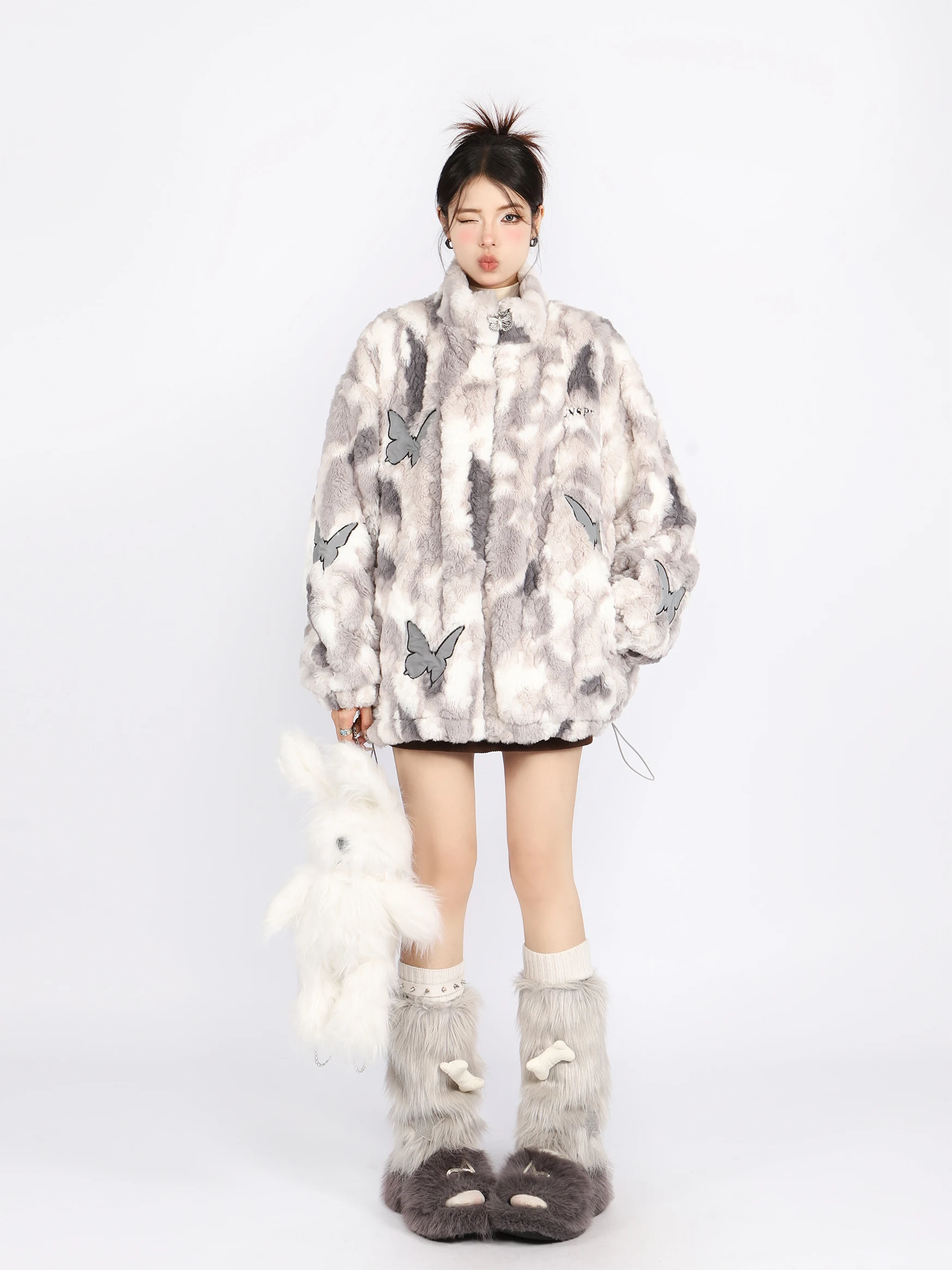 

Lamb Wool Jacket White Rayon Artificial Silk Synthetic Fiber Chemical Filament Manufactured Thread Engineered Strand Designed GF