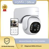 1/2PCS Arpha WIFI Security Camera Wired Outdoor/Indoor K15 8MP 4K High Resolution Camera Night Vision Two-way Audio Alexa&Google