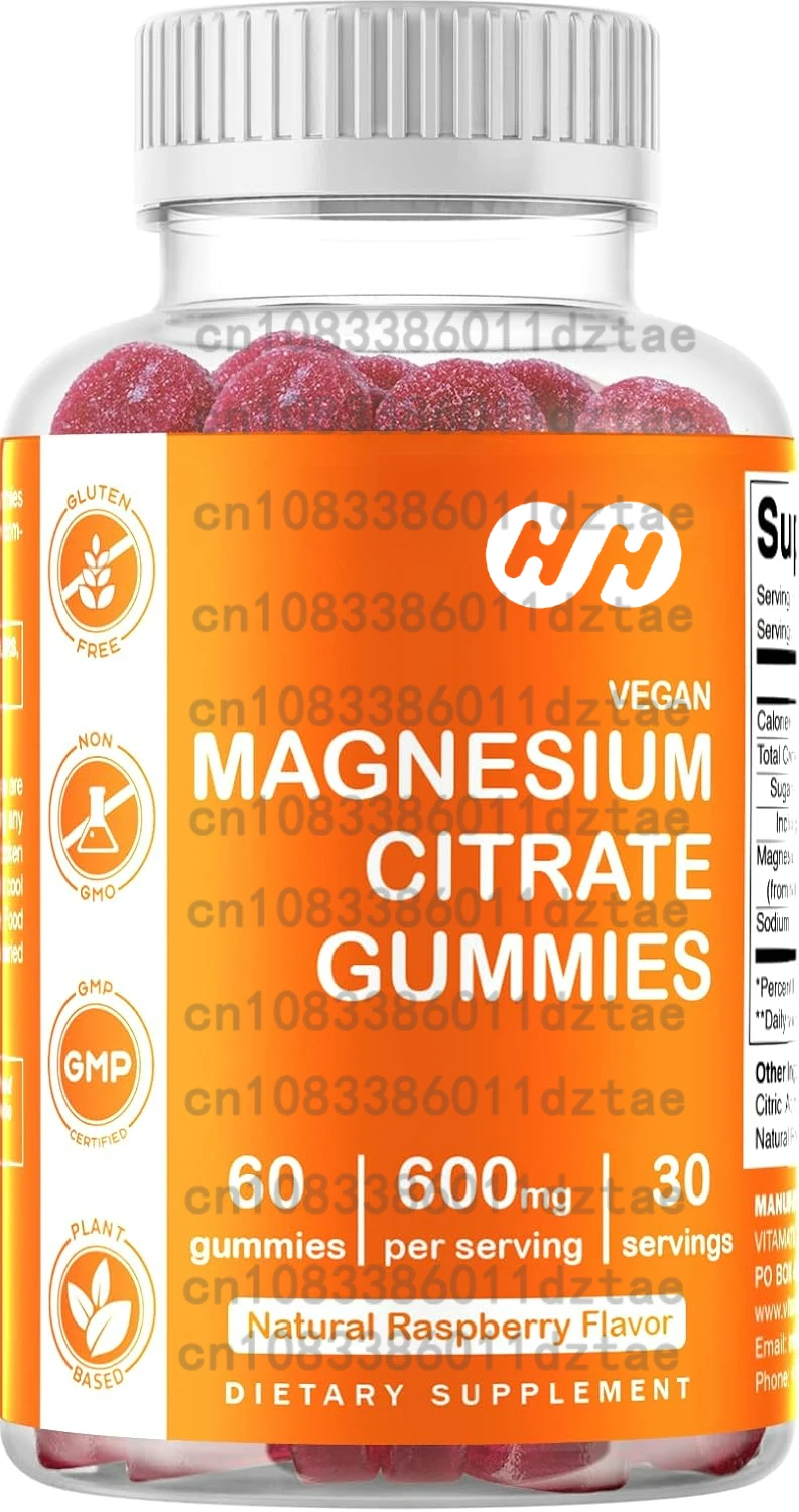 Magnesium Glycinate Gummies - Improve Sleep, Relax Nerves, Brain Health, Strengthen Muscles and Bones 60 Gummies