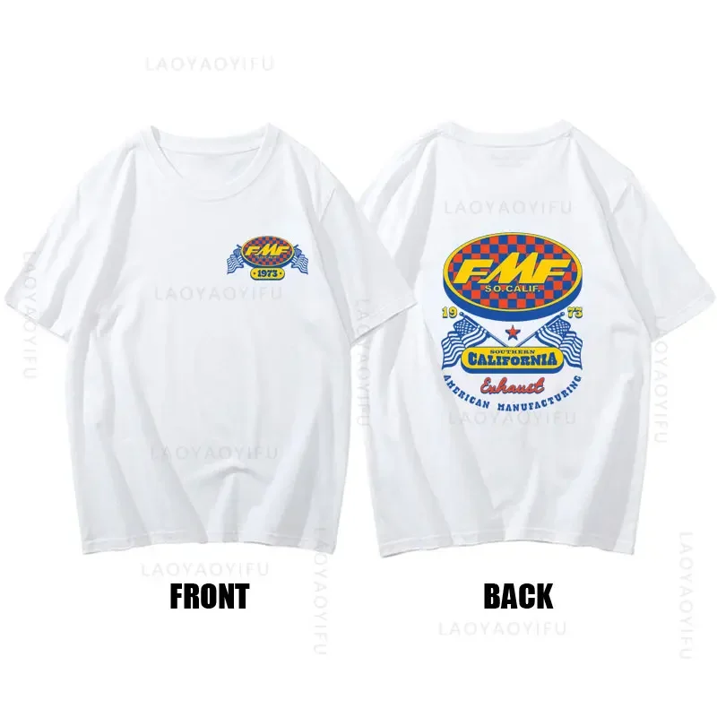 

Hot Sale FMF Racing Exhaust Ama Motocross Tee Round Neck Fashion Clothing Short Sleeves Summer Mens Cool Top 100%Cotton T Shirt