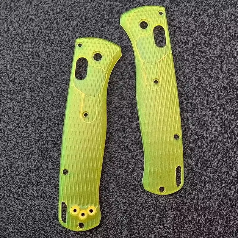 3 Colors 1 Pair Custom Made DIY Transparent  Acrylic Material Knife Handle Scale For Benchmade Bugout 535 Knives Accessories