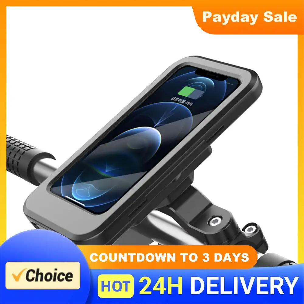 防水携帯電話サポート-usb-充電-15-ワットワイヤレス充電器携帯電話ホルダーユニバーサルタッチスクリーン電動自転車用