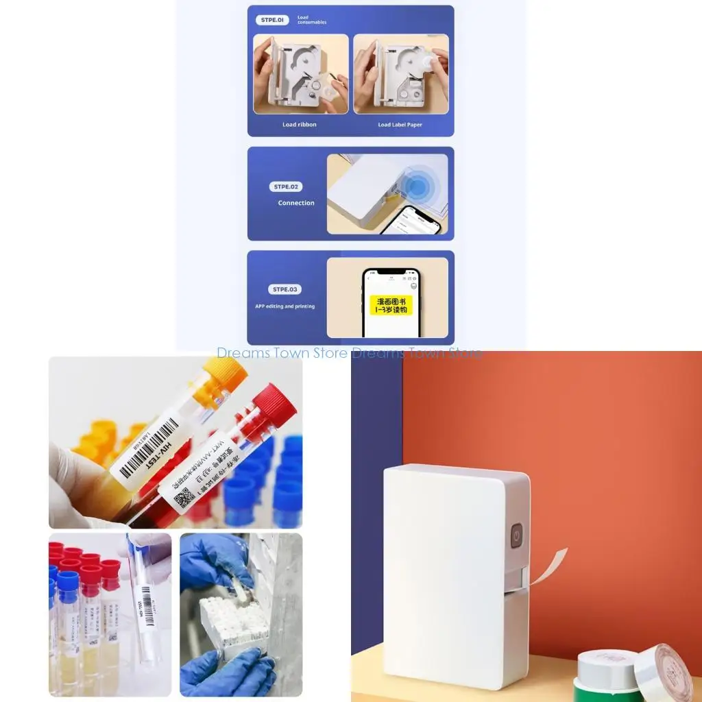 HX6A Transfer Ribbon Printing Color Storage Label Printer Color Ribbon Thermal