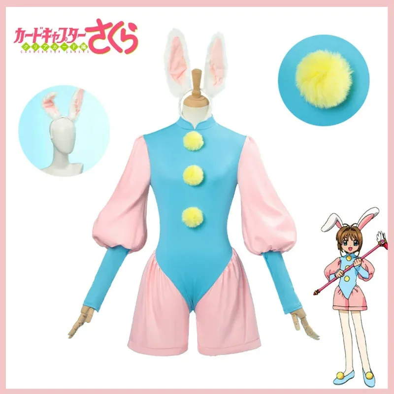 

Аниме Cardcaptor Kinomoto Sakura Косплей Костюм Кролик Комбинезоны Униформа Парик Женщина Сексуальная Милая Хэллоуин Chr8;c'4,t;6.j'2;