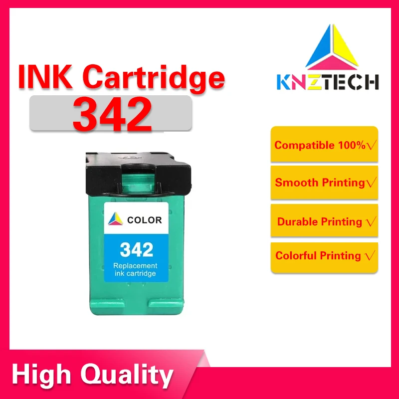 KNZ compatible ink cartridge for hp342 342 Deskjet 5440 PSC1510 Photosmart 1500 C3100 C3180 D5420 6310 printer