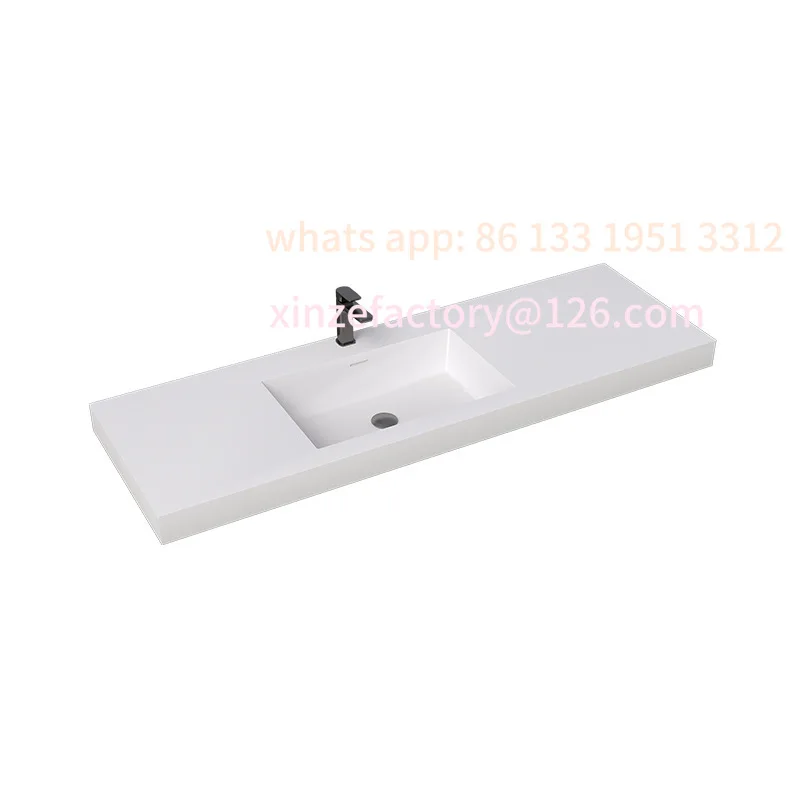

Hotel washbasin seamless artificial stone all-in-one basin bathroom cabinet acrylic gel washstand basin