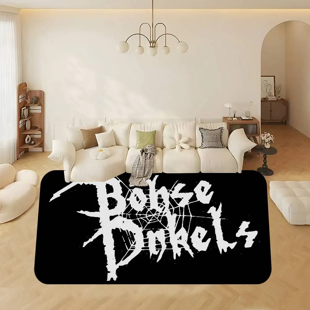 G-Germany B-BohseS O-OnkelzS Bathroom Mat Anti-slip Absorb Water Long Strip Cushion Bedroon Mat Welcome Doormat
