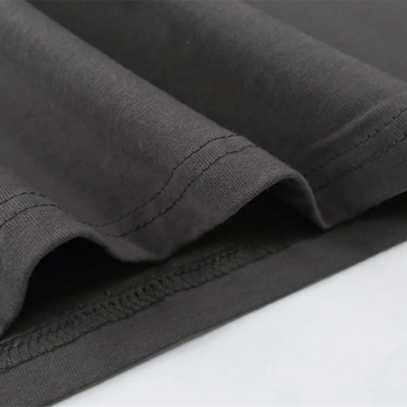 Harajuku Washed Wax Printed Loose Long Sleeved Cavempt T-shirt Casual Loose Men Women Round Neck Base Shirt