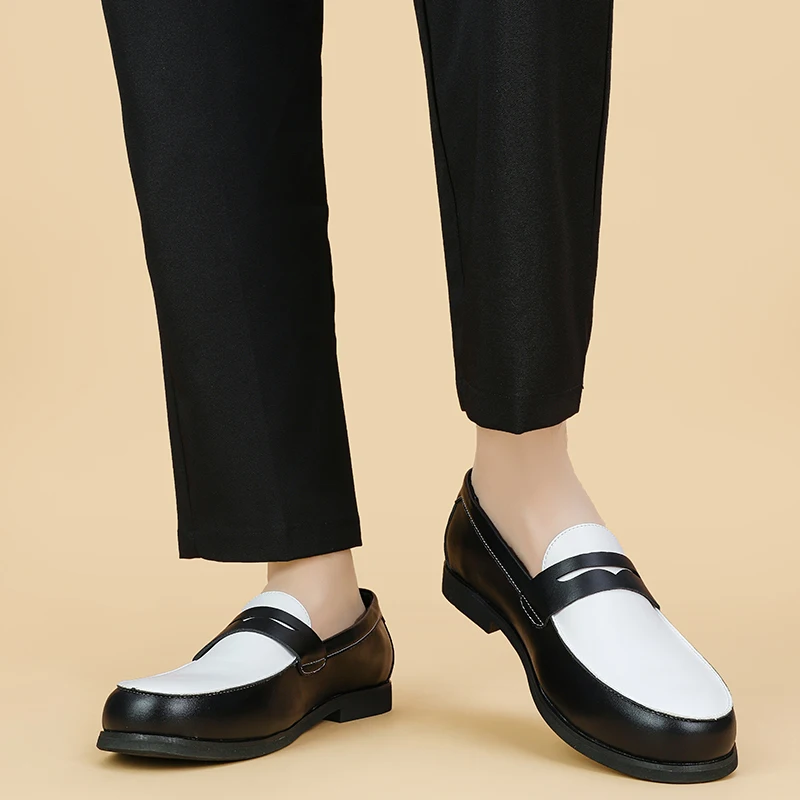Spring Classic Fashion Casual Men's Breathable Loafers Korean Version New Men's Comfortable Business Fit Casual Leather Shoes